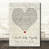 Four Tops I Can't Help Myself (Sugar Pie, Honey Bunch) Script Heart Song Print
