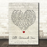 Sturgill Simpson All Around You Script Heart Song Lyric Print