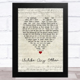 Foy Vance Unlike Any Other Script Heart Song Lyric Music Art Print