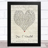 Frightened Rabbit Yes, I Would Script Heart Song Lyric Music Art Print