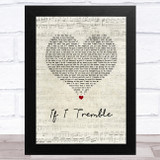 Front Porch Step If I Tremble Script Heart Song Lyric Music Art Print