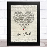 Anti Nowhere League So What Script Heart Song Lyric Music Art Print