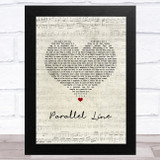 Keith Urban Parallel Line Script Heart Song Lyric Music Art Print