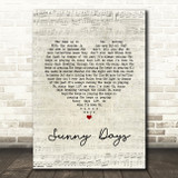 Armin Van Buuren Sunny Days Script Heart Song Lyric Music Art Print