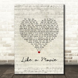 Nicole Reynolds Like a Movie Script Heart Song Lyric Music Art Print
