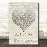 Ray, Goodman & Brown Look at Me (I'm in Love) Script Heart Song Lyric Music Art Print
