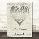 Ben E. King This Magic Moment Script Heart Song Lyric Music Art Print