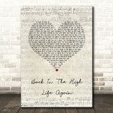 Steve Winwood Back In The High Life Again Script Heart Song Lyric Music Art Print