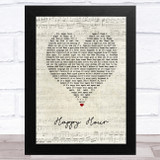 The Housemartins Happy Hour Script Heart Song Lyric Music Art Print