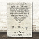 The Miracles The Tears of a Clown Script Heart Song Lyric Music Art Print