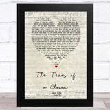 The Miracles The Tears of a Clown Script Heart Song Lyric Music Art Print