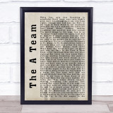 Ed Sheeran The A Team Shadow Song Lyric Quote Print