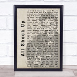 Elvis Presley All Shook Up Face Shadow Song Lyric Quote Print