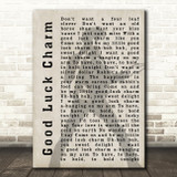 Elvis Presley Good Luck Charm Pose Shadow Song Lyric Quote Print