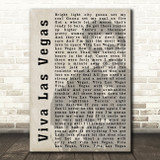 Elvis Presley Viva Las Vegas Face Shadow Song Lyric Quote Print