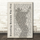 Garth Brooks Standing Outside The Fire Shadow Song Lyric Quote Print