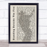 Garth Brooks Standing Outside The Fire Shadow Song Lyric Quote Print