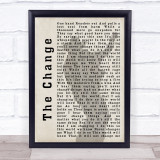 Garth Brooks The Change Shadow Song Lyric Quote Print