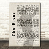 Garth Brooks The River Shadow Song Lyric Quote Print