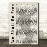 Garth Brooks We Shall Be Free Shadow Song Lyric Quote Print