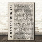 George Michael Amazing Shadow Song Lyric Quote Print