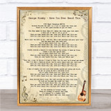 George Formby Have You Ever Heard This One Vintage Guitar Song Lyric Print