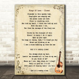 Kings Of Leon Closer Song Lyric Vintage Quote Print
