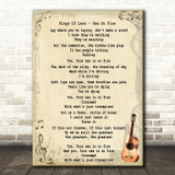 Kings Of Leon Sex On Fire Song Lyric Vintage Quote Print