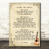 Leo Sayer When I Need You Song Lyric Vintage Quote Print