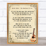 Norah Jones The Nearness Of You Song Lyric Vintage Quote Print