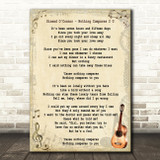 Sinead O'Connor Nothing Compares 2 U Song Lyric Vintage Quote Print