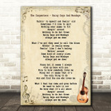 The Carpenters Rainy Days And Mondays Song Lyric Vintage Quote Print