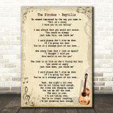 The Strokes Reptilia Song Lyric Vintage Quote Print