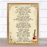 Adele Chasing Pavements Song Lyric Vintage Quote Print