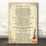 Oleta Adams Get Here Song Lyric Vintage Quote Print
