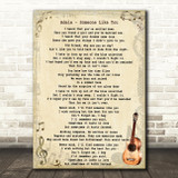 Adele Someone Like You Song Lyric Vintage Quote Print