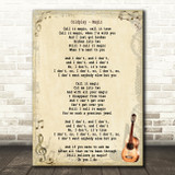 Coldplay Magic Song Lyric Vintage Quote Print