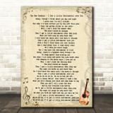 The New Seekers I Get a Little Sentimental over You Vintage Guitar Song Lyric Music Art Print