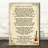 Aaliyah One In A Million Song Lyric Quote Print
