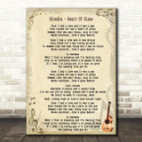 Blondie Heart Of Glass Song Lyric Quote Print