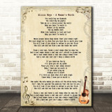 Alicia Keys A Woman's Worth Song Lyric Quote Print