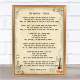 The Beatles Chains Song Lyric Quote Print