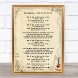 The Beatles How Do You Do It Song Lyric Quote Print