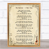 The Beatles I Feel Fine Song Lyric Quote Print
