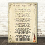 The Beatles Octopus's Garden Song Lyric Quote Print