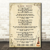 The Beatles Revolution Song Lyric Quote Print