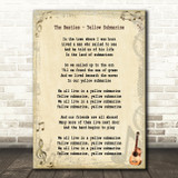 The Beatles Yellow Submarine Song Lyric Quote Print
