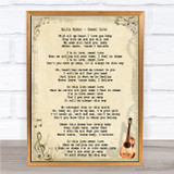 Anita Baker Sweet Love Song Lyric Quote Print