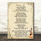 Anne-Marie 2002 Song Lyric Quote Print