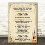 Annie Lennox No More I Love You's Song Lyric Quote Print